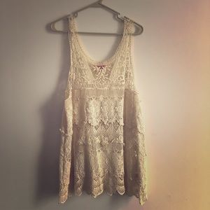 Free People Lace Tunic Size Large